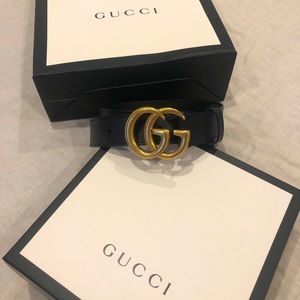 Gucci black belt size 80.32